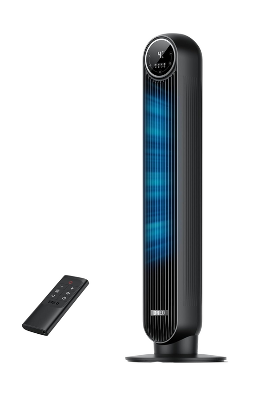 Dreo Ventilateur Colonne Silencieux – Sans pales, 4 vitesses, oscillation 90°, télécommande – par Clairir